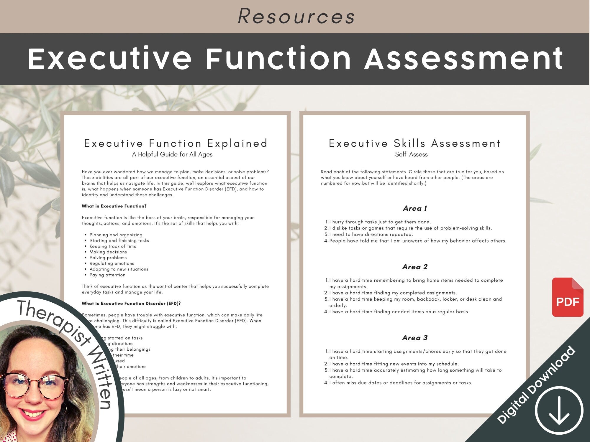 Executive Function Assessment ADHD Resource Mialiferesources Executive function assessment adhd resource mialiferesources